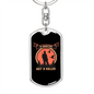 Hunter'S Keychain Gift Hunter Is Stainless Steel or 18k Gold Dog Tag Keyring-Express Your Love Gifts