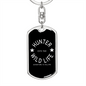 Hunter Wild Life Keychain Stainless Steel or 18k Gold Dog Tag Keyring-Express Your Love Gifts