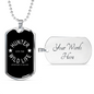 Hunter Wild Life Necklace Stainless Steel or 18k Gold Dog Tag 24" Chain-Express Your Love Gifts