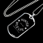 Hunter Wild Life Necklace Stainless Steel or 18k Gold Dog Tag 24" Chain-Express Your Love Gifts