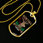 Hunting Adventure Necklace Stainless Steel or 18k Gold Dog Tag 24" Chain-Express Your Love Gifts
