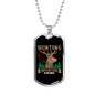 Hunting Adventure Necklace Stainless Steel or 18k Gold Dog Tag 24" Chain-Express Your Love Gifts