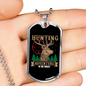 Hunting Adventure Necklace Stainless Steel or 18k Gold Dog Tag 24" Chain-Express Your Love Gifts
