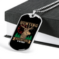 Hunting Adventure Necklace Stainless Steel or 18k Gold Dog Tag 24" Chain-Express Your Love Gifts