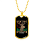 Hunting Adventure Necklace Stainless Steel or 18k Gold Dog Tag 24" Chain-Express Your Love Gifts