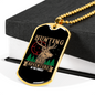 Hunting Adventure Necklace Stainless Steel or 18k Gold Dog Tag 24" Chain-Express Your Love Gifts