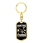 Hunting & Fishing Everyday Keychain Stainless Steel or 18k Gold Dog Tag Keyring-Express Your Love Gifts