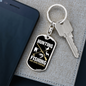 Hunting & Fishing Everyday Keychain Stainless Steel or 18k Gold Dog Tag Keyring-Express Your Love Gifts