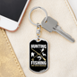 Hunting & Fishing Everyday Keychain Stainless Steel or 18k Gold Dog Tag Keyring-Express Your Love Gifts
