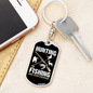 Hunting & Fishing Everyday Keychain Stainless Steel or 18k Gold Dog Tag Keyring-Express Your Love Gifts