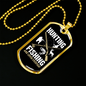 Hunting & Fishing Everyday Necklace Stainless Steel or 18k Gold Dog Tag 24" Chain-Express Your Love Gifts