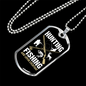 Hunting & Fishing Everyday Necklace Stainless Steel or 18k Gold Dog Tag 24" Chain-Express Your Love Gifts