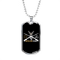 Hunting And Fishing Necklace Stainless Steel or 18k Gold Dog Tag 24" Chain-Express Your Love Gifts