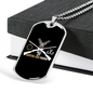 Hunting And Fishing Necklace Stainless Steel or 18k Gold Dog Tag 24" Chain-Express Your Love Gifts