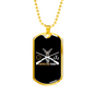 Hunting And Fishing Necklace Stainless Steel or 18k Gold Dog Tag 24" Chain-Express Your Love Gifts