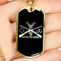 Hunting And Fishing Necklace Stainless Steel or 18k Gold Dog Tag 24" Chain-Express Your Love Gifts