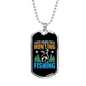 Hunting And Fishing Necklace Stainless Steel or 18k Gold Dog Tag 24-Express Your Love Gifts