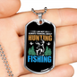 Hunting And Fishing Necklace Stainless Steel or 18k Gold Dog Tag 24-Express Your Love Gifts