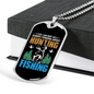 Hunting And Fishing Necklace Stainless Steel or 18k Gold Dog Tag 24-Express Your Love Gifts