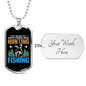 Hunting And Fishing Necklace Stainless Steel or 18k Gold Dog Tag 24-Express Your Love Gifts