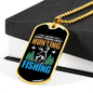 Hunting And Fishing Necklace Stainless Steel or 18k Gold Dog Tag 24-Express Your Love Gifts
