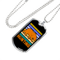 Hunting Bear Necklace Stainless Steel or 18k Gold Dog Tag 24"-Express Your Love Gifts