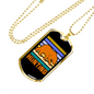 Hunting Bear Necklace Stainless Steel or 18k Gold Dog Tag 24"-Express Your Love Gifts
