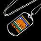Hunting Bear Necklace Stainless Steel or 18k Gold Dog Tag 24"-Express Your Love Gifts