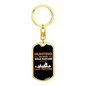 Hunting Big Bucks Keychain Stainless Steel or 18k Gold Dog Tag Keyring-Express Your Love Gifts