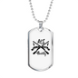 Hunting Black Necklace Stainless Steel or 18k Gold Dog Tag 24" Chain-Express Your Love Gifts