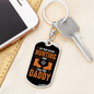 Hunting Boot Hero Daddy Keychain Stainless Steel or 18k Gold Dog Tag Keyring-Express Your Love Gifts