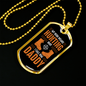 Hunting Boot Hero Daddy Necklace Stainless Steel or 18k Gold Dog Tag 24" Chain-Express Your Love Gifts