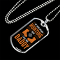 Hunting Boot Hero Daddy Necklace Stainless Steel or 18k Gold Dog Tag 24" Chain-Express Your Love Gifts