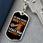 Hunting Boot Hero Keychain Stainless Steel or 18k Gold Dog Tag Keyring-Express Your Love Gifts