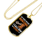Hunting Boot Hero Necklace Stainless Steel or 18k Gold Dog Tag 24" Chain-Express Your Love Gifts