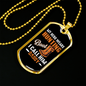Hunting Boot Hero Necklace Stainless Steel or 18k Gold Dog Tag 24" Chain-Express Your Love Gifts