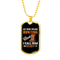 Hunting Boot Hero Necklace Stainless Steel or 18k Gold Dog Tag 24" Chain-Express Your Love Gifts