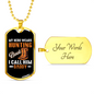 Hunting Boot Hero Necklace Stainless Steel or 18k Gold Dog Tag 24" Chain-Express Your Love Gifts