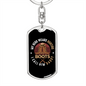 Hunting Boots Daddy Hero Keychain Stainless Steel or 18k Gold Dog Tag Keyring-Express Your Love Gifts