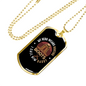 Hunting Boots Daddy Hero Necklace Stainless Steel or 18k Gold Dog Tag 24" Chain-Express Your Love Gifts