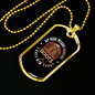 Hunting Boots Daddy Hero Necklace Stainless Steel or 18k Gold Dog Tag 24" Chain-Express Your Love Gifts