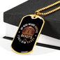 Hunting Boots Daddy Hero Necklace Stainless Steel or 18k Gold Dog Tag 24" Chain-Express Your Love Gifts