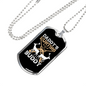 Hunting Buddy Daddy Necklace Stainless Steel or 18k Gold Dog Tag 24" Chain-Express Your Love Gifts