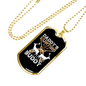 Hunting Buddy Daddy Necklace Stainless Steel or 18k Gold Dog Tag 24" Chain-Express Your Love Gifts