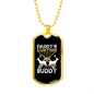Hunting Buddy Daddy Necklace Stainless Steel or 18k Gold Dog Tag 24" Chain-Express Your Love Gifts