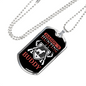 Hunting Buddy Dog And Guns Necklace Stainless Steel or 18k Gold Dog Tag 24" Chain-Express Your Love Gifts