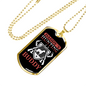 Hunting Buddy Dog And Guns Necklace Stainless Steel or 18k Gold Dog Tag 24" Chain-Express Your Love Gifts