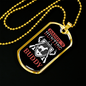 Hunting Buddy Dog And Guns Necklace Stainless Steel or 18k Gold Dog Tag 24" Chain-Express Your Love Gifts