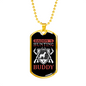 Hunting Buddy Dog And Guns Necklace Stainless Steel or 18k Gold Dog Tag 24" Chain-Express Your Love Gifts