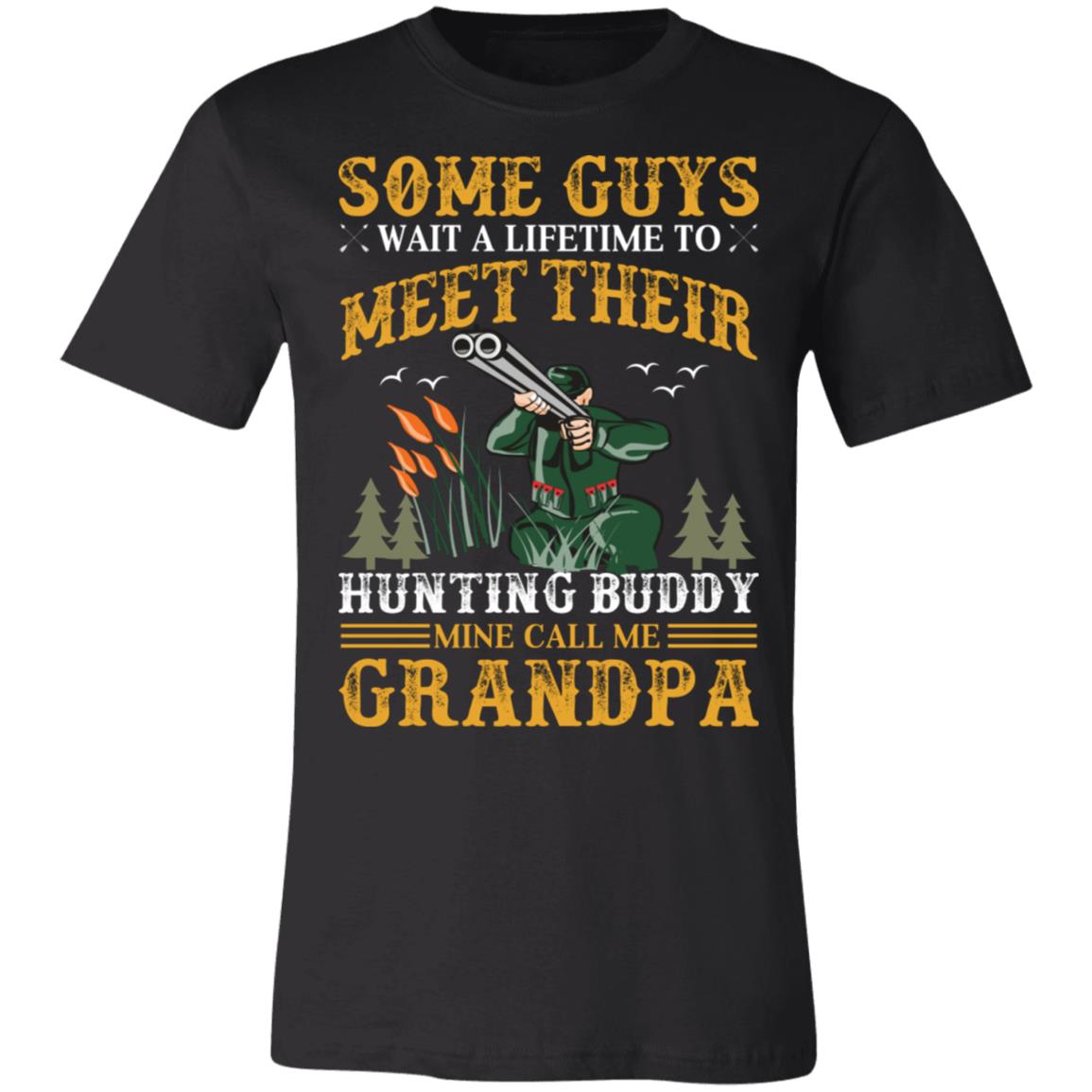 Hunting Buddy Grandpa Hunter Gift T-Shirt-Express Your Love Gifts